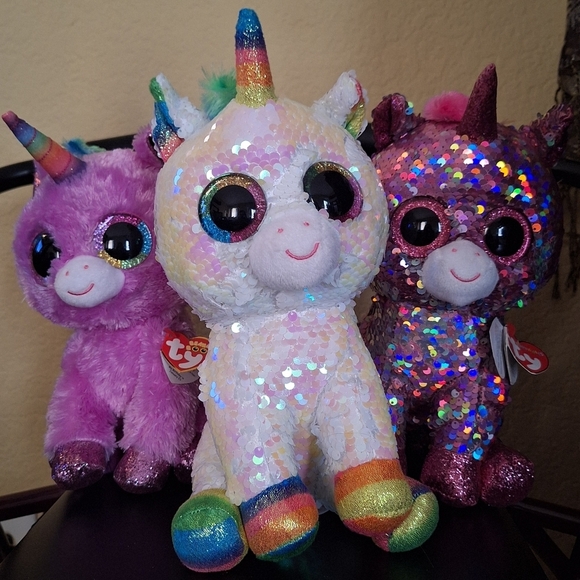 Ty Stuffed Unicorns 9 Inch Flippable Sequin and Plush Gift Kawaii Fairy